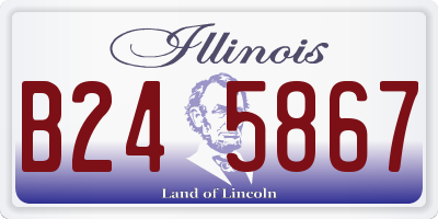 IL license plate B245867