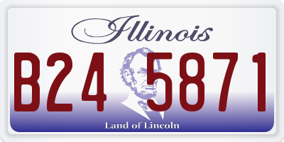 IL license plate B245871
