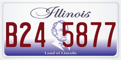 IL license plate B245877