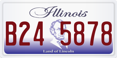 IL license plate B245878