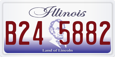 IL license plate B245882