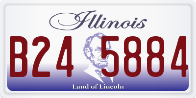 IL license plate B245884