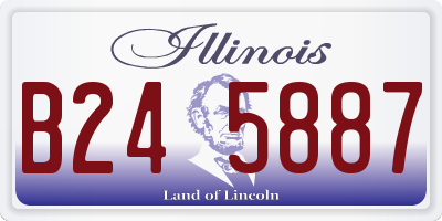 IL license plate B245887