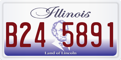 IL license plate B245891