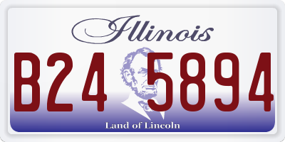 IL license plate B245894