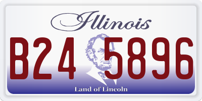 IL license plate B245896