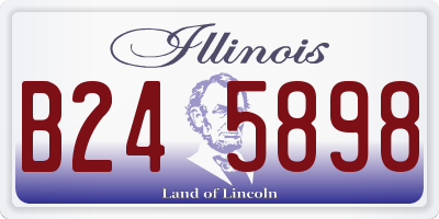 IL license plate B245898