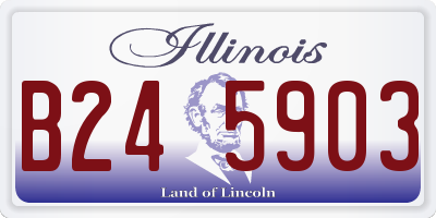 IL license plate B245903