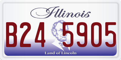 IL license plate B245905