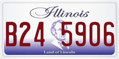 IL license plate B245906