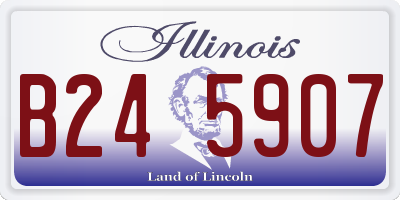 IL license plate B245907