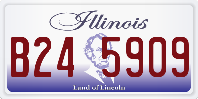 IL license plate B245909