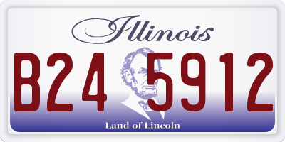 IL license plate B245912