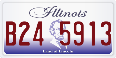 IL license plate B245913