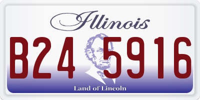 IL license plate B245916