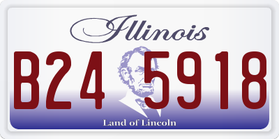 IL license plate B245918