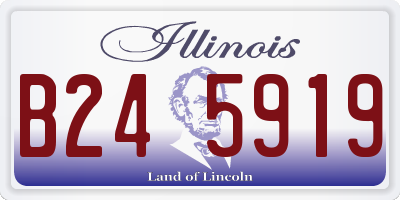 IL license plate B245919
