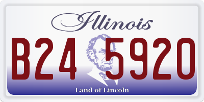 IL license plate B245920