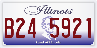 IL license plate B245921