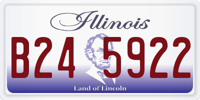 IL license plate B245922