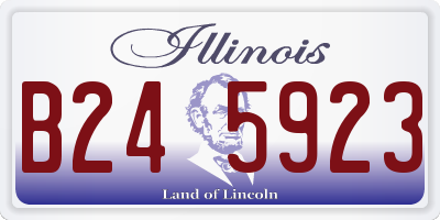 IL license plate B245923
