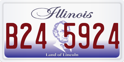 IL license plate B245924