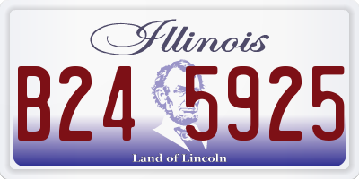 IL license plate B245925