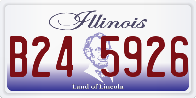 IL license plate B245926