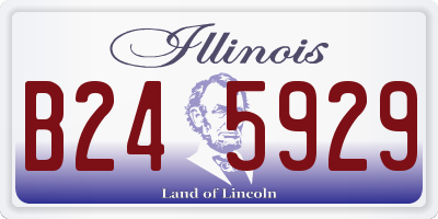IL license plate B245929