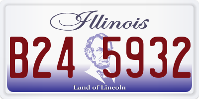 IL license plate B245932