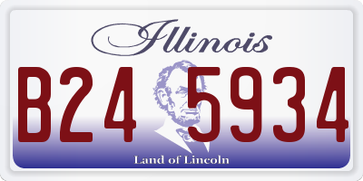 IL license plate B245934