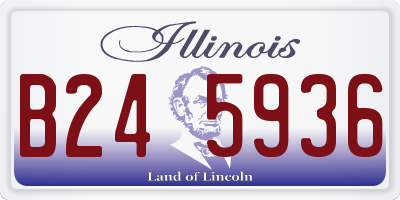 IL license plate B245936
