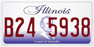 IL license plate B245938