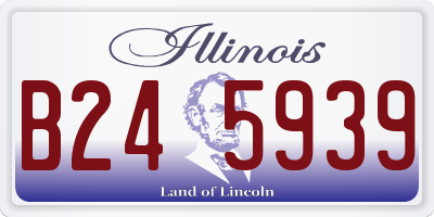 IL license plate B245939