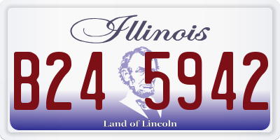 IL license plate B245942