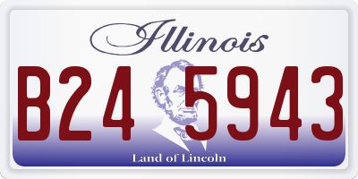 IL license plate B245943