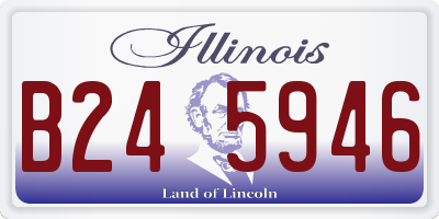 IL license plate B245946