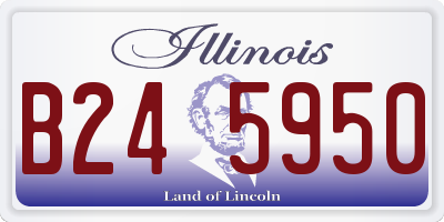 IL license plate B245950
