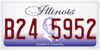 IL license plate B245952