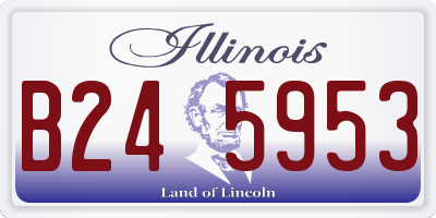 IL license plate B245953