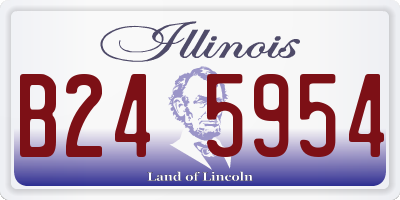 IL license plate B245954