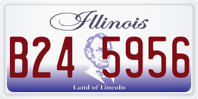 IL license plate B245956