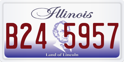 IL license plate B245957