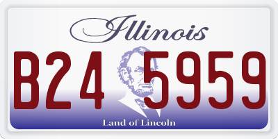 IL license plate B245959