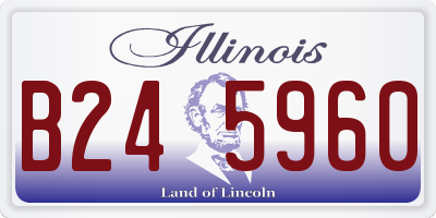 IL license plate B245960