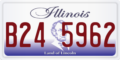 IL license plate B245962