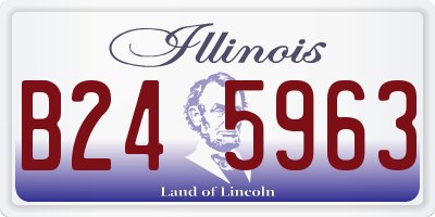 IL license plate B245963