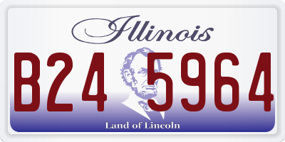 IL license plate B245964
