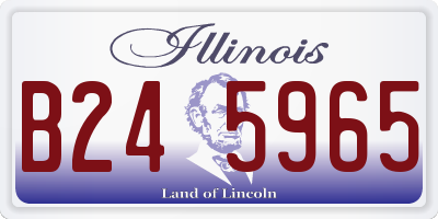 IL license plate B245965