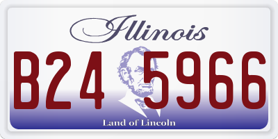 IL license plate B245966